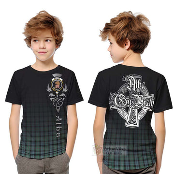 Melville Tartan Kid T-Shirt Featuring Alba Gu Brath Family Crest Celtic Inspired