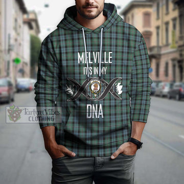 Melville Tartan Hoodie with Family Crest DNA In Me Style