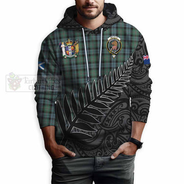 Melville Crest Tartan Hoodie with New Zealand Silver Fern Half Style