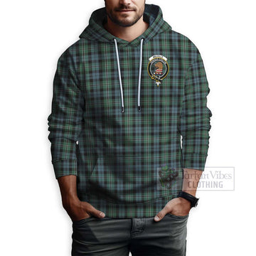 Melville Tartan Hoodie with Family Crest Celtic Skull Style