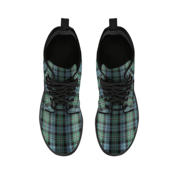 Melville Tartan Leather Boots