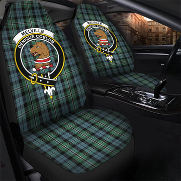 Melville Tartan Car Seat Cover with Family Crest