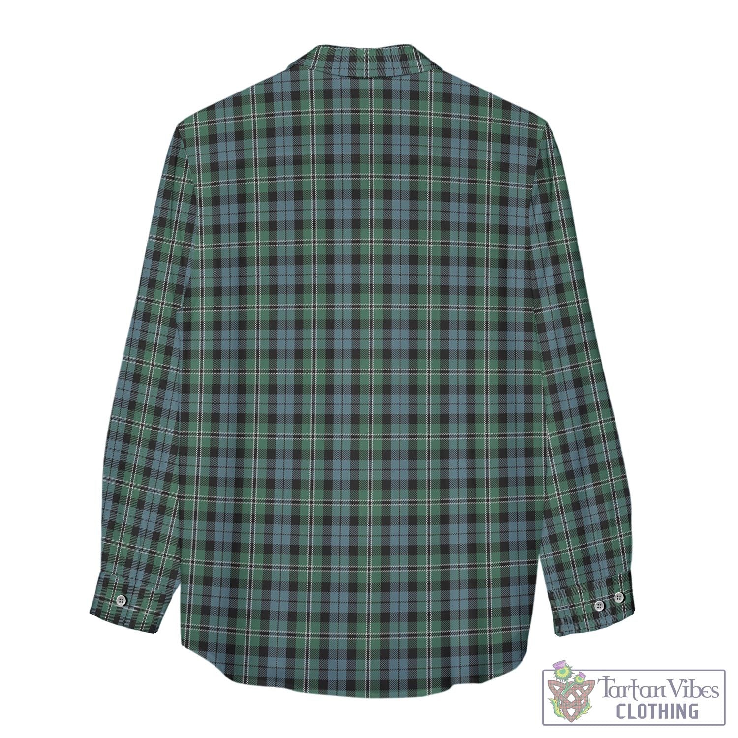 Tartan Vibes Clothing Melville Tartan Womens Casual Shirt with Family Crest