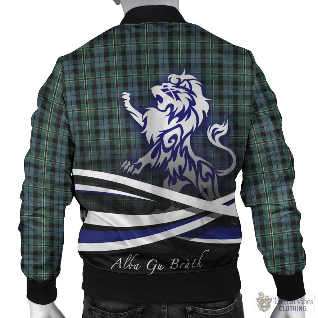 Melville Tartan Bomber Jacket with Alba Gu Brath Regal Lion Emblem - Tartan Vibes Clothing