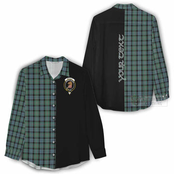 Melville Tartan Women's Casual Shirt with Family Crest and Half Of Me Style