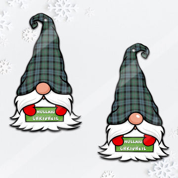 Melville Gnome Christmas Ornament with His Tartan Christmas Hat