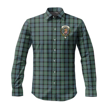 Melville Tartan Long Sleeve Button Up Shirt with Family Crest