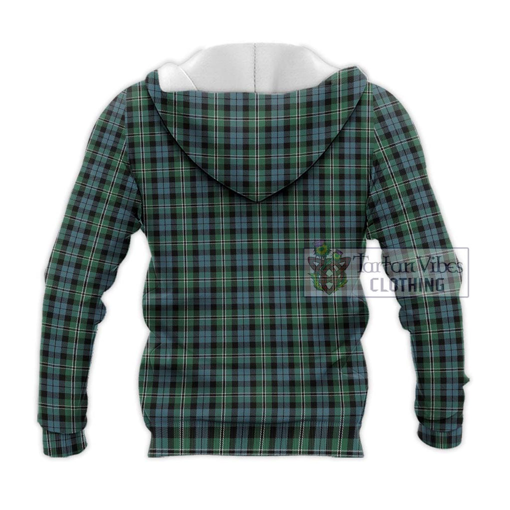 Melville Tartan Knitted Hoodie with Family Crest DNA In Me Style - Tartanvibesclothing Shop