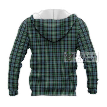 Melville Tartan Knitted Hoodie with Family Crest DNA In Me Style