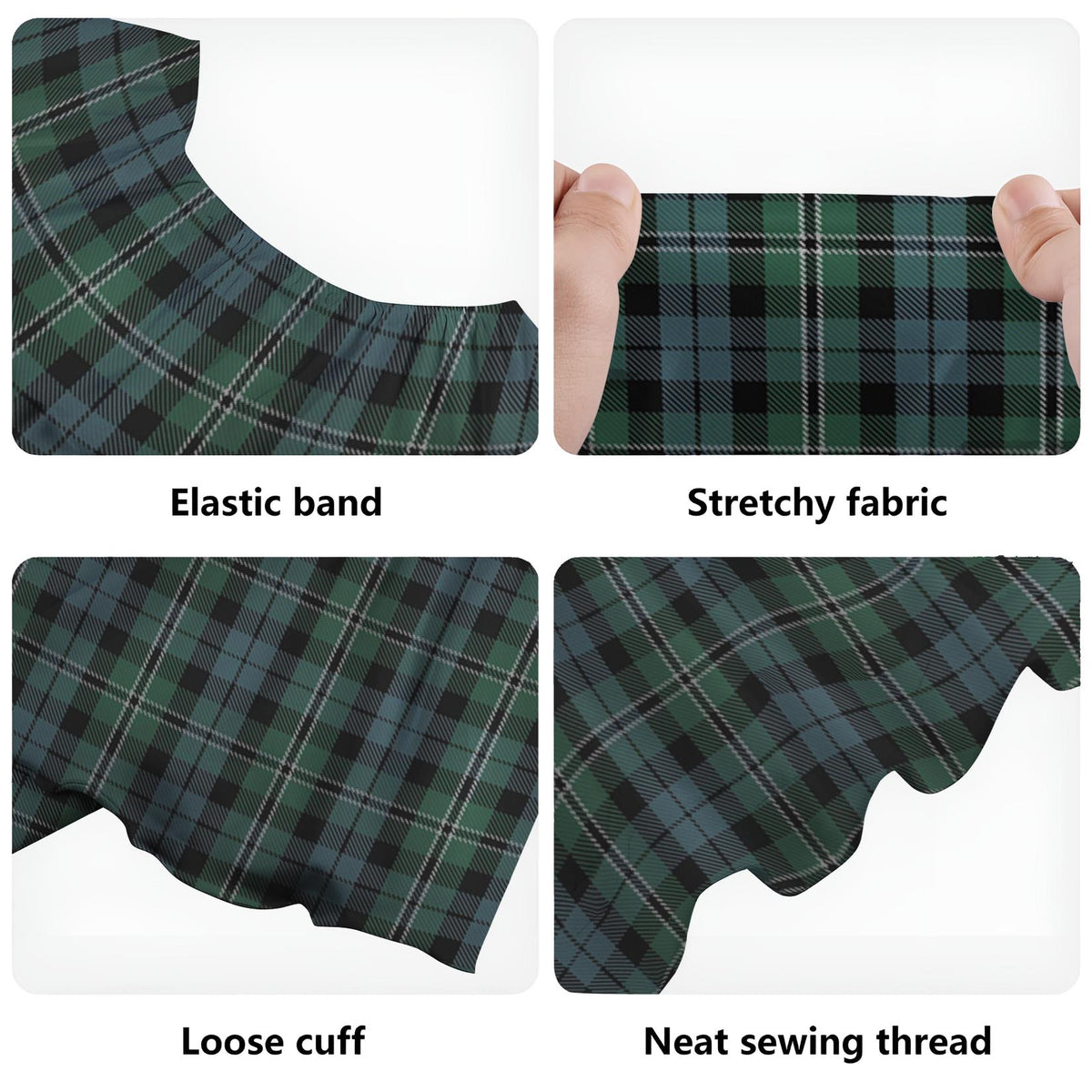 Melville Tartan Off Shoulder Long Dress - Tartan Vibes Clothing
