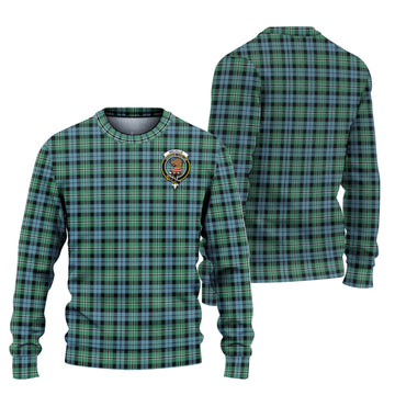 Melville Ancient Tartan Ugly Sweater with Family Crest