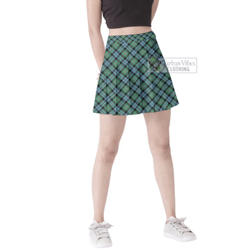 Melville Ancient Tartan Women's Plated Mini Skirt