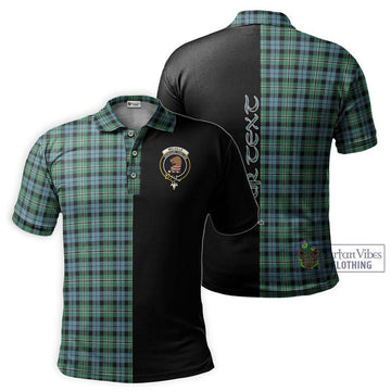 Melville Ancient Tartan Polo Shirt with Family Crest and Half Of Me Style