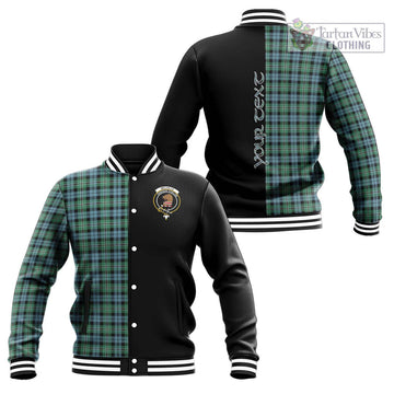 Melville Ancient Tartan Baseball Jacket with Family Crest and Half Of Me Style