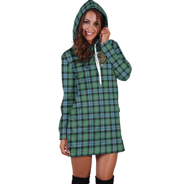 Melville Ancient Tartan Hoodie Dress with Family Crest