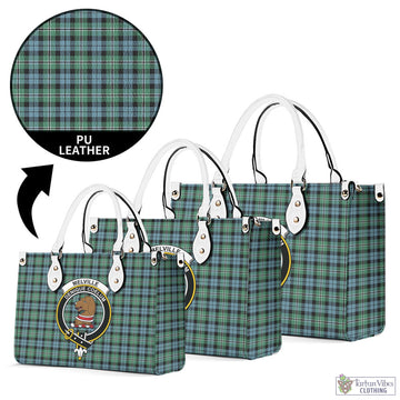 Melville Ancient Tartan Luxury Leather Handbags with Family Crest