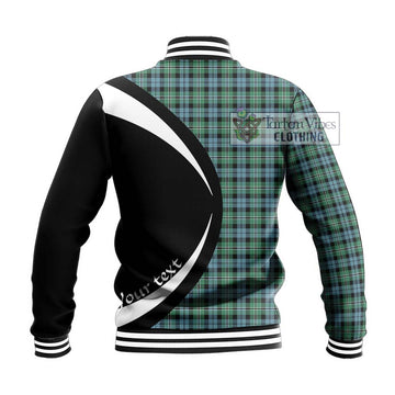 Melville Ancient Tartan Baseball Jacket with Family Crest Circle Style