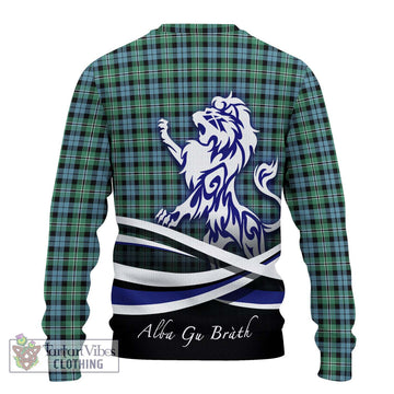 Melville Ancient Tartan Ugly Sweater with Alba Gu Brath Regal Lion Emblem