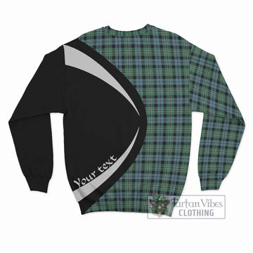 Melville Ancient Tartan Sweatshirt with Family Crest Circle Style