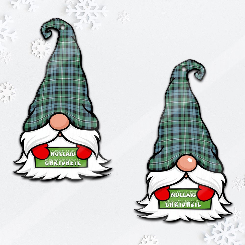 Melville Ancient Gnome Christmas Ornament with His Tartan Christmas Hat - Tartan Vibes Clothing