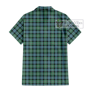 Melville Ancient Tartan Short Sleeve Button Shirt with Family Crest DNA In Me Style