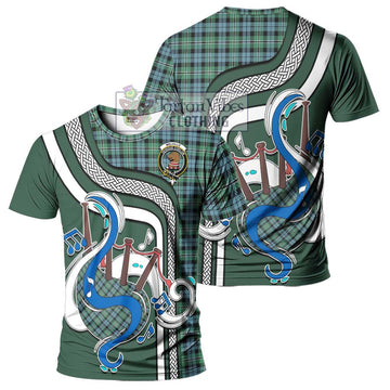 Melville Ancient Tartan T-Shirt with Epic Bagpipe Style