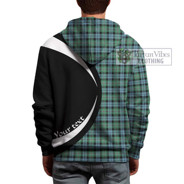 Melville Ancient Tartan Hoodie with Family Crest Circle Style