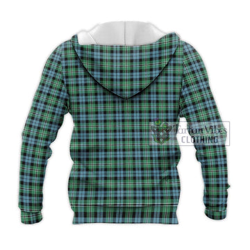 Melville Ancient Tartan Knitted Hoodie with Family Crest DNA In Me Style