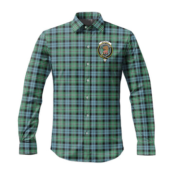 Melville Ancient Tartan Long Sleeve Button Up Shirt with Family Crest