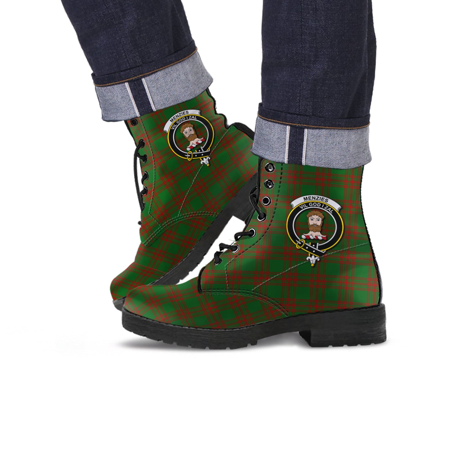 menzies-tartan-leather-boots-with-family-crest