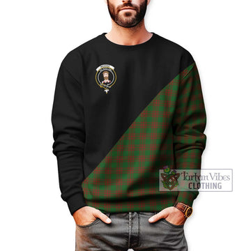 Menzies Tartan Sweatshirt with Family Crest and Military Logo Style