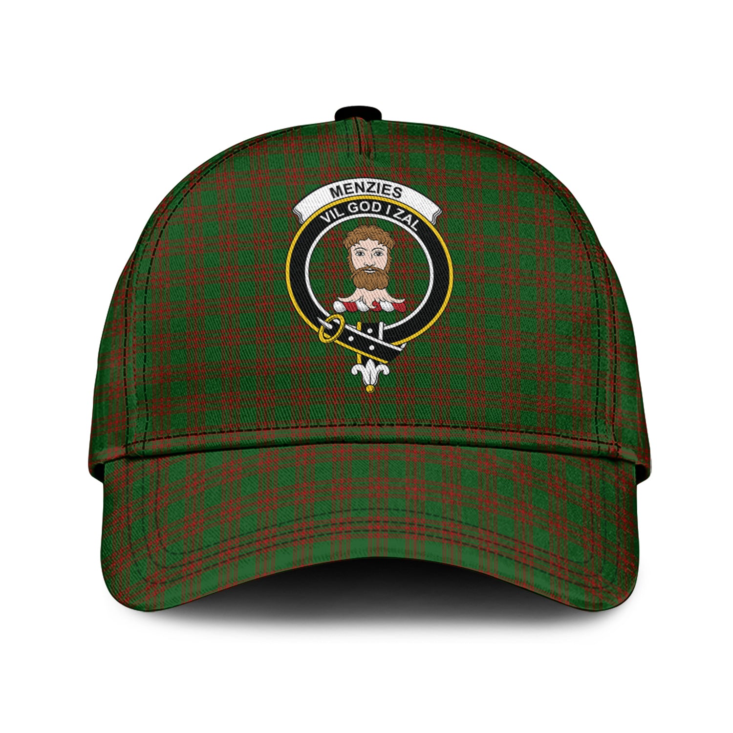 menzies-tartan-classic-cap-with-family-crest