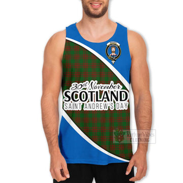 Menzies Family Crest Tartan Men's Tank Top Celebrate Saint Andrew's Day in Style