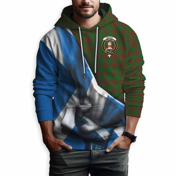 Menzies Tartan Hoodie with Family Crest Scotland Patriotic Style