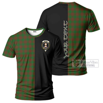 Menzies Tartan T-Shirt with Family Crest and Half Of Me Style