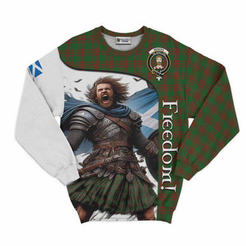 Menzies Crest Tartan Sweatshirt Inspired by the Freedom of Scottish Warrior