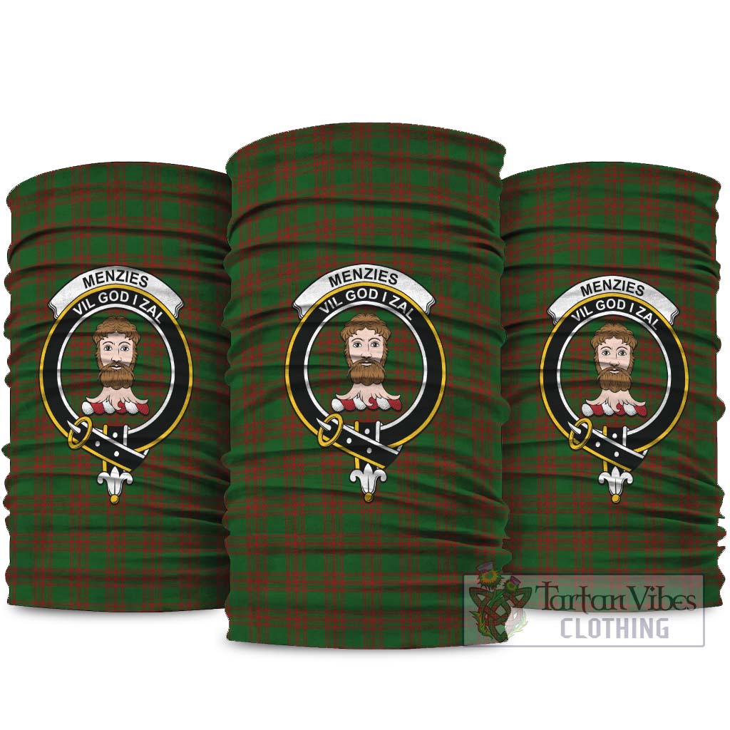 Menzies Tartan Neck Gaiters, Tartan Bandanas, Tartan Head Band with Family Crest