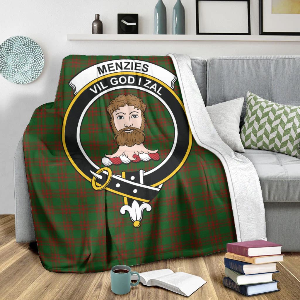 menzies-tartab-blanket-with-family-crest