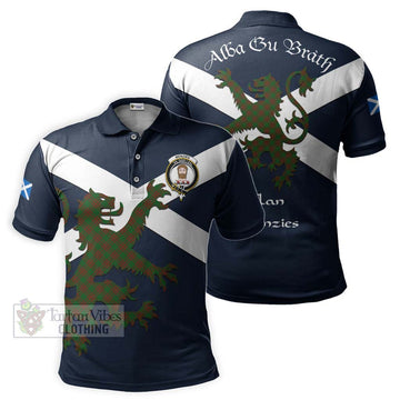 Menzies Tartan Lion Rampant Polo Shirt Proudly Display Your Heritage with Alba Gu Brath and Clan Name