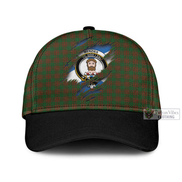 Menzies Tartan Classic Cap with Family Crest In Me Style