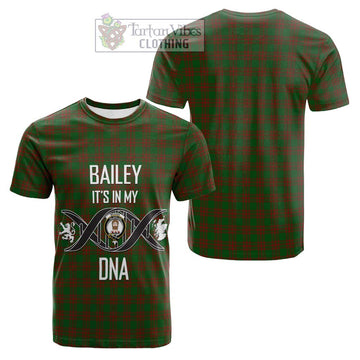 Menzies Tartan Cotton T-shirt with Family Crest DNA In Me Style