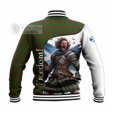 Menzies Crest Tartan Baseball Jacket Inspired by the Freedom of Scottish Warrior