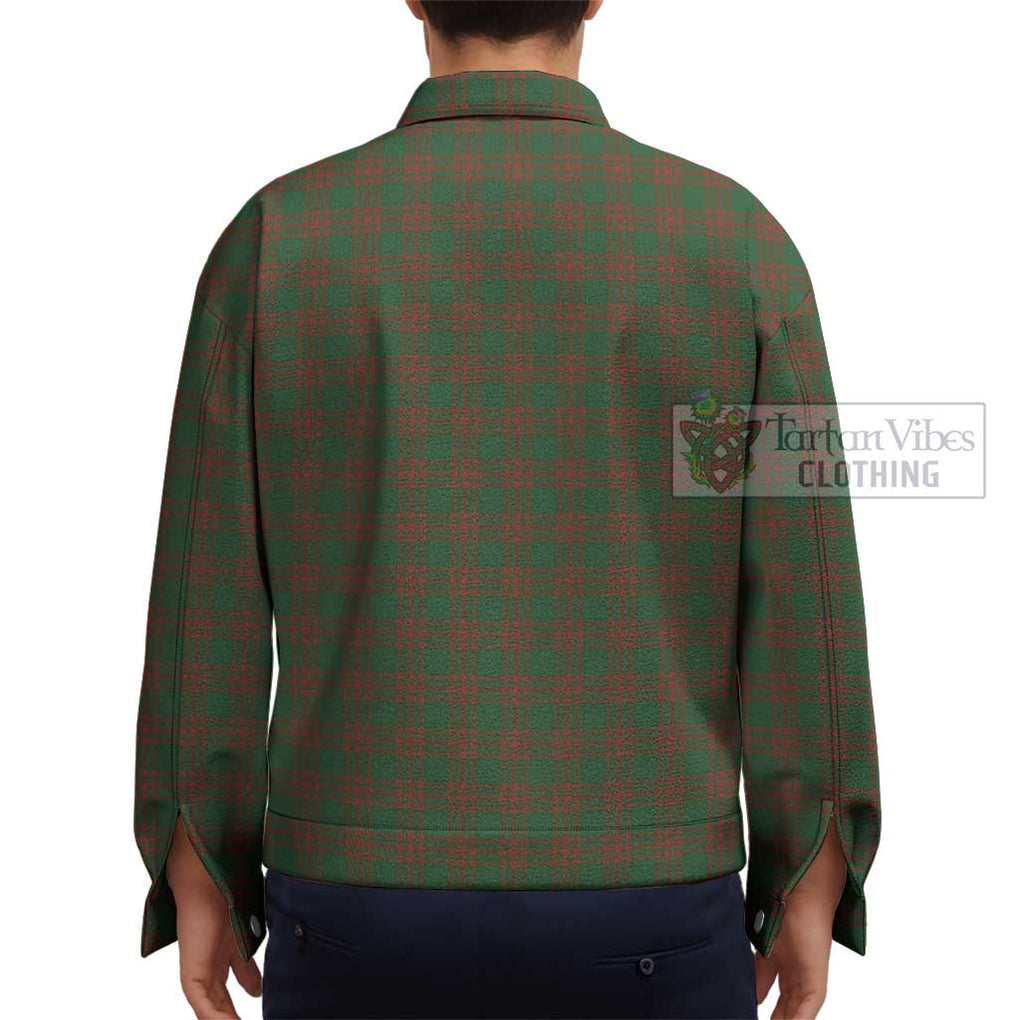 Menzies Tartan Unisex Lapel Cotton Jacket - Tartan Vibes Clothing