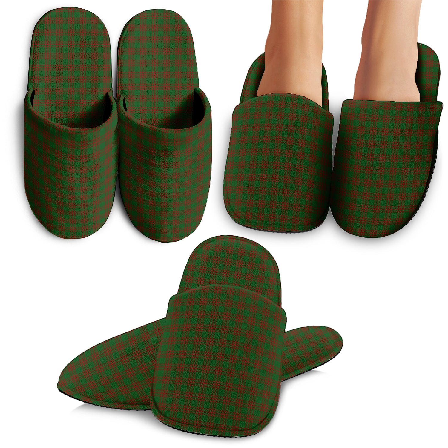 Menzies Tartan Home Slippers - Tartanvibesclothing Shop