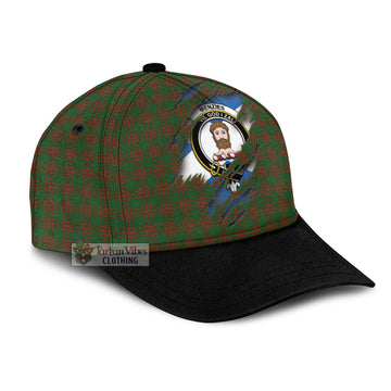 Menzies Tartan Classic Cap with Family Crest In Me Style