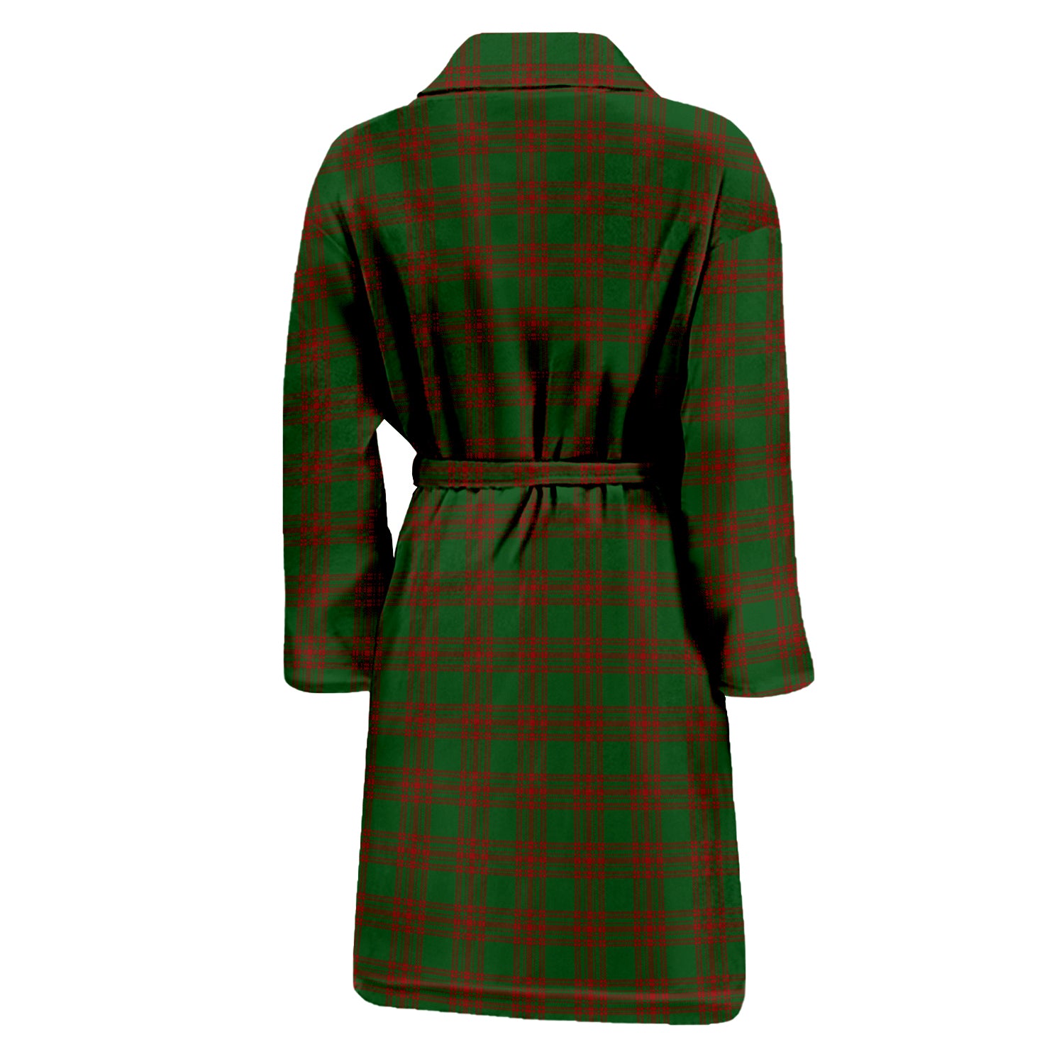 Menzies Tartan Bathrobe with Family Crest - Tartan Vibes Clothing