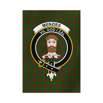 Menzies Tartan Garden Flag with Family Crest - Tartan Vibes Clothing
