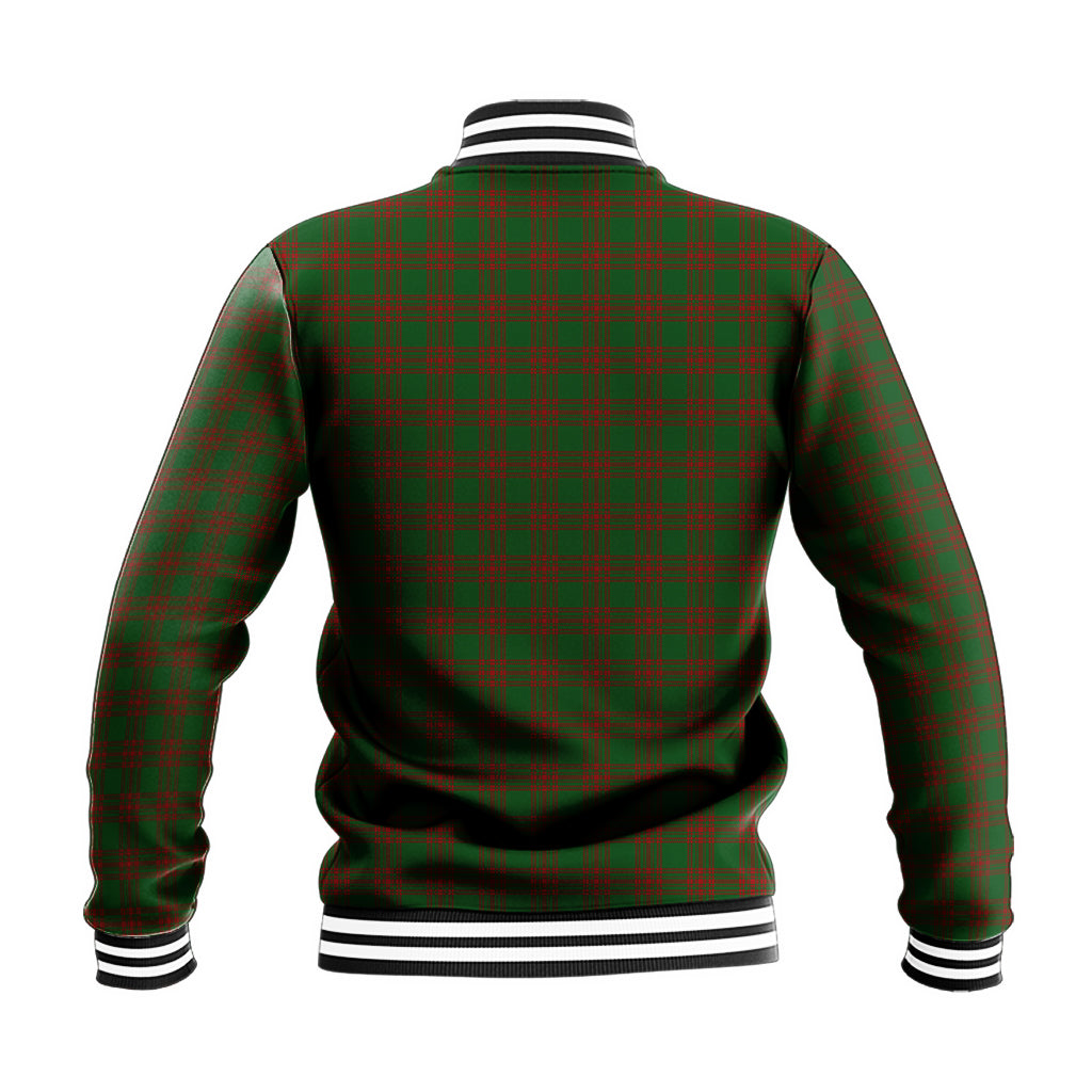 Menzies Tartan Baseball Jacket with Family Crest - Tartan Vibes Clothing