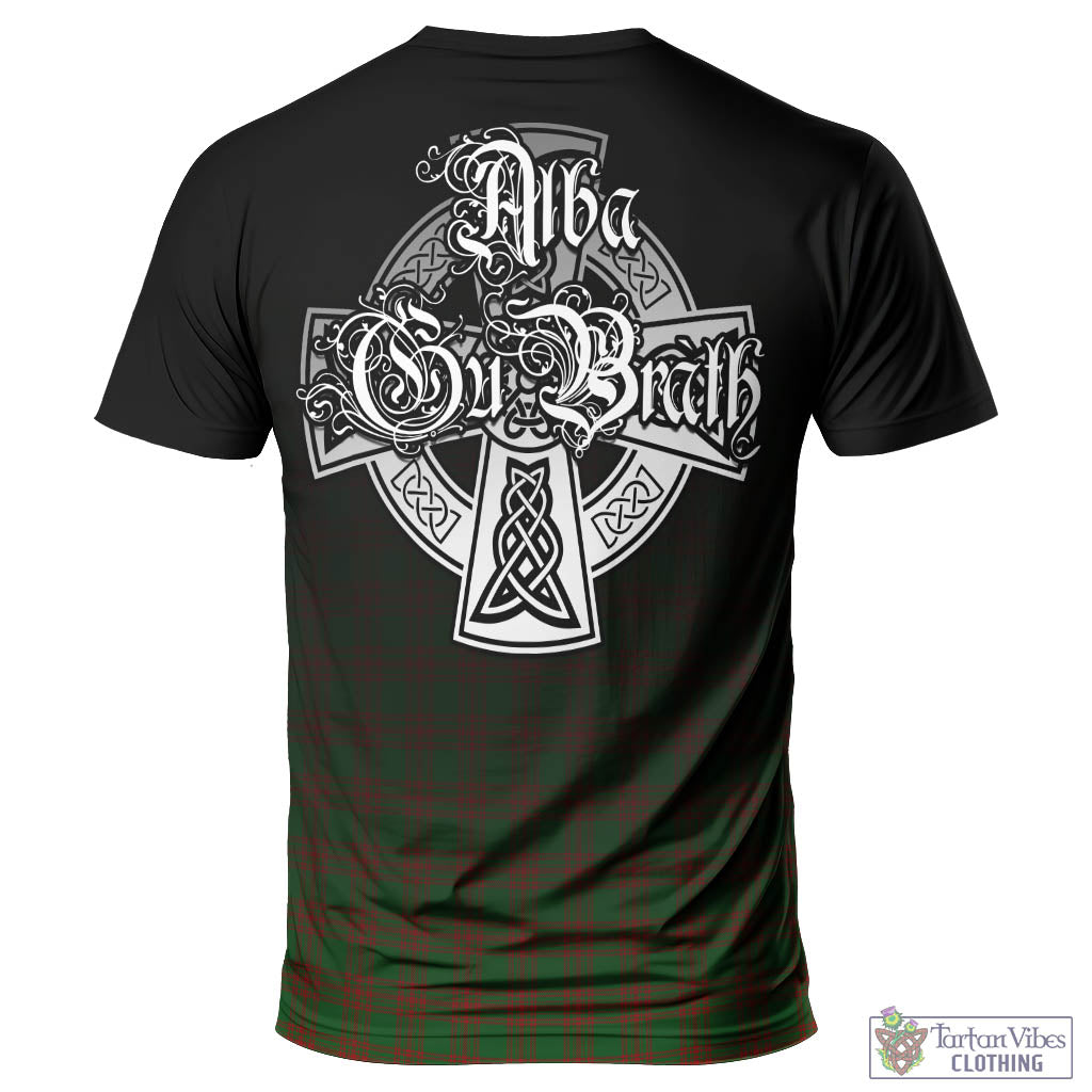 Tartan Vibes Clothing Menzies Tartan T-Shirt Featuring Alba Gu Brath Family Crest Celtic Inspired