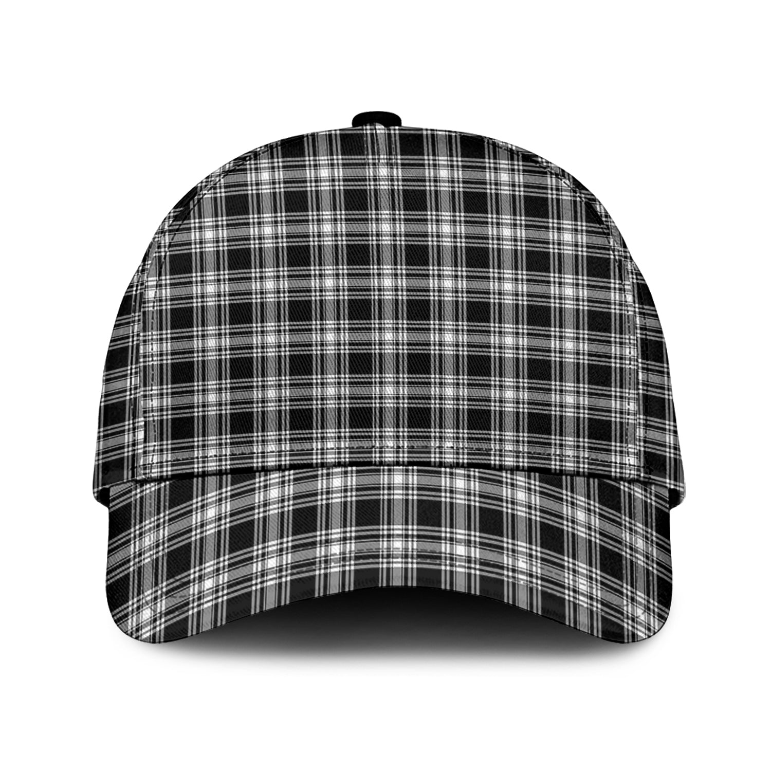 menzies-black-and-white-tartan-classic-cap